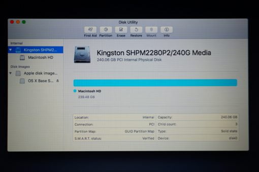 New Replacement MacBook SSD is Formatted and Ready to Use