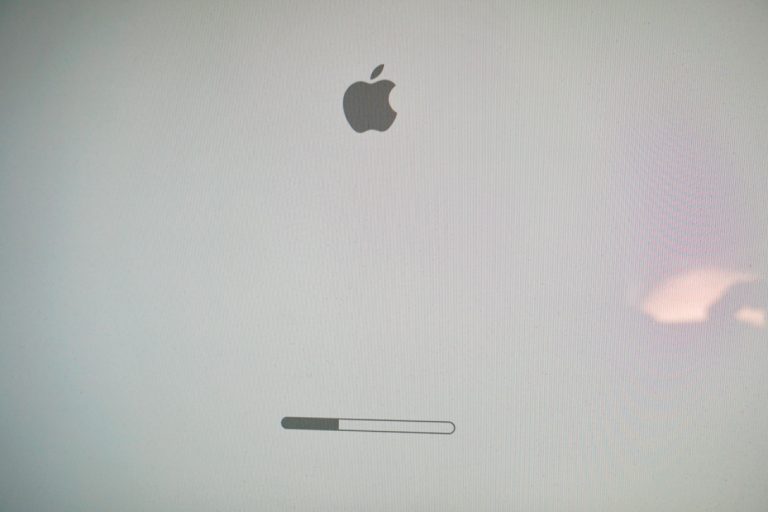 Mac beeps during software update. Stay brave!