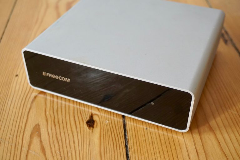 Replace: New hard drive in Freecom Quattro enclosure