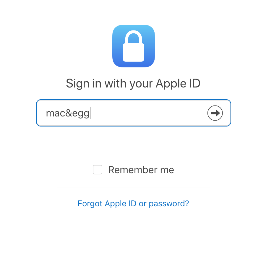 Apple ID Sign IN