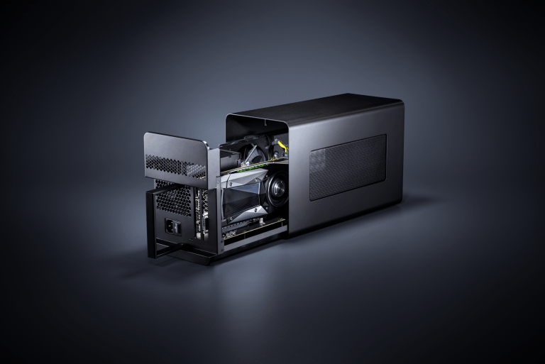 Razer Core X external GPU enclosure with 100 Watt charging power