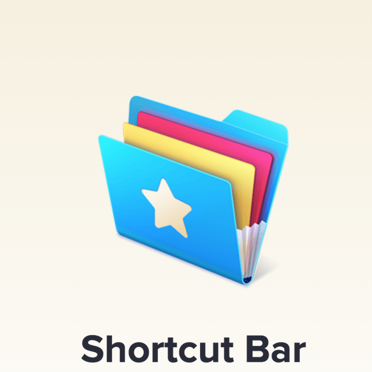 Shortcut Bar for macOS: Bookmarks and Text Blocks immediately available
