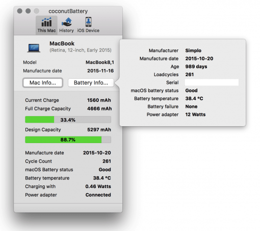 coconut battery for macbook pro