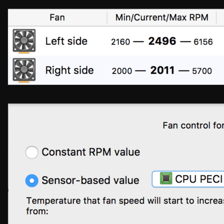 Workaround: Turn up fans to cool i9 in MacBook Pro 2018
