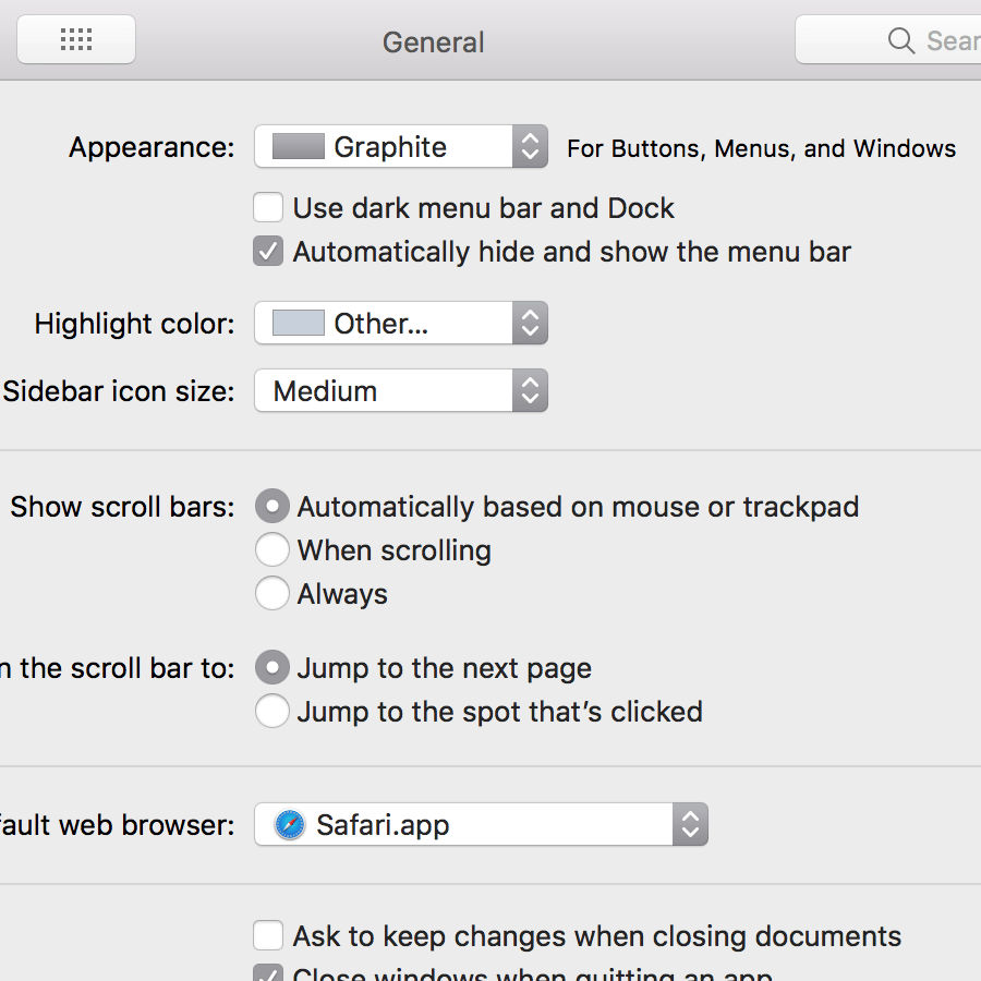 how to hide mac dock bar