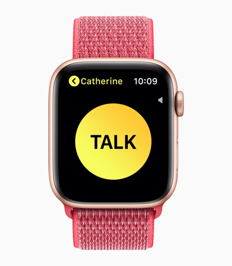 The Apple Watch as Walkie Talkie with watchOS 5; tvOS 12