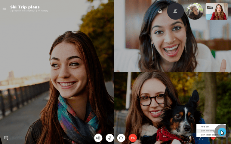 Skype now allows the recording of video calls