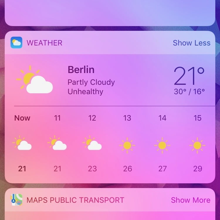 Unhealthy air in Berlin: iOS 12 now shows the air quality