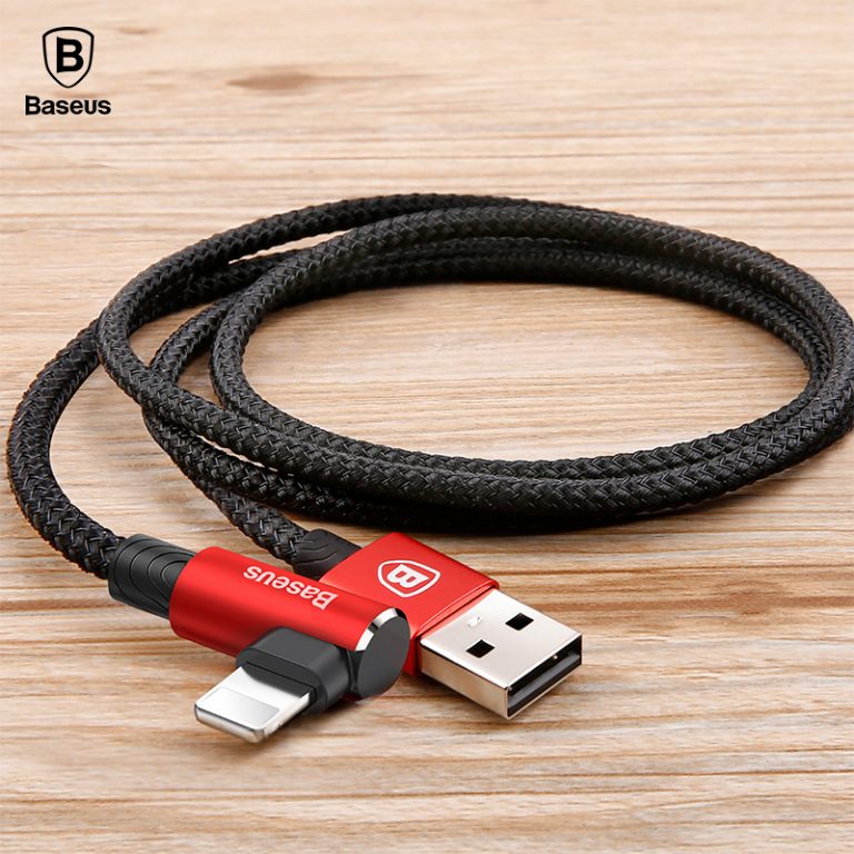 Angled Lightning Cable for iPhone Players