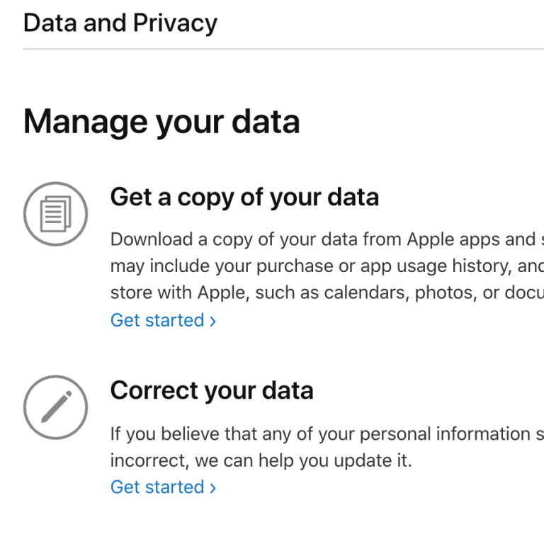 Apple ID Data & Privacy now also available to customers in the USA