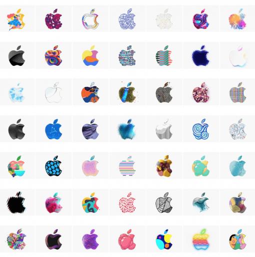 apple logo event