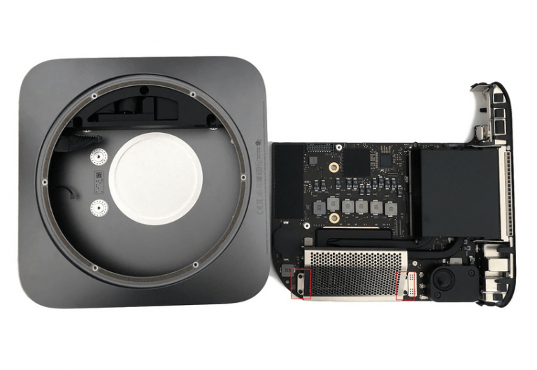 Memory in Mac mini 2018 is replaceable, board must be completely removed