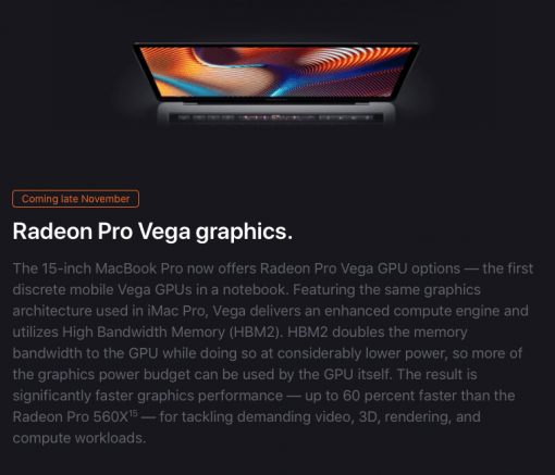 macbook pro vega graphics