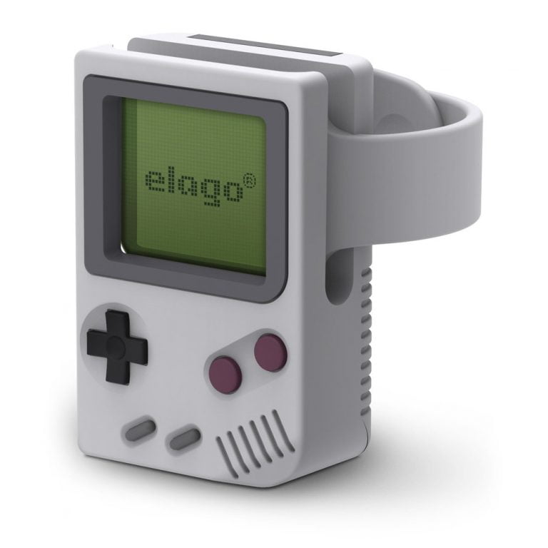 Elago W5 booth for the Apple Watch looks like a GameBoy