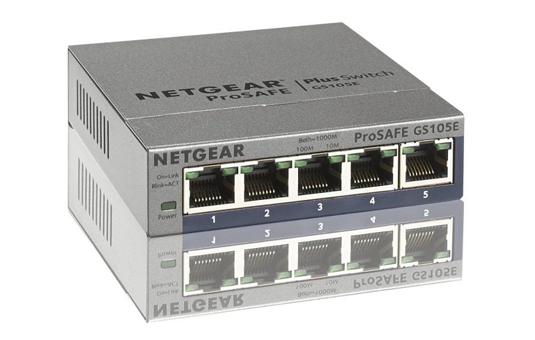 Netgear Switch GS105Ev2 with german and japanese interface