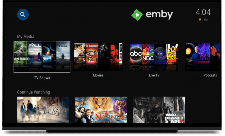 emby client with plex server