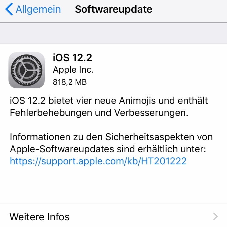 Apple releases iOS 12.2 with new features