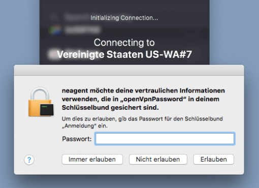 password vpn mac