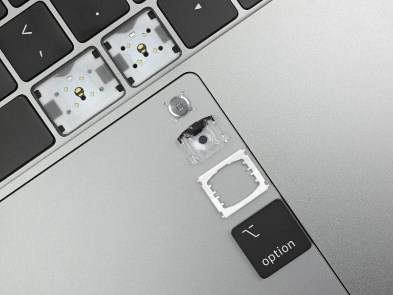 Fourth generation MacBook Butterfly Keyboard from new material