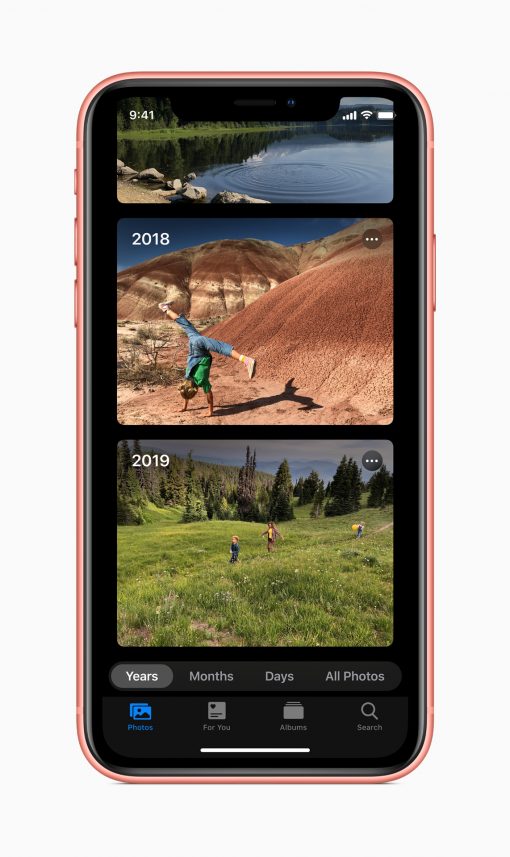 Apple ios 13 photos screen iphone xs 06032019