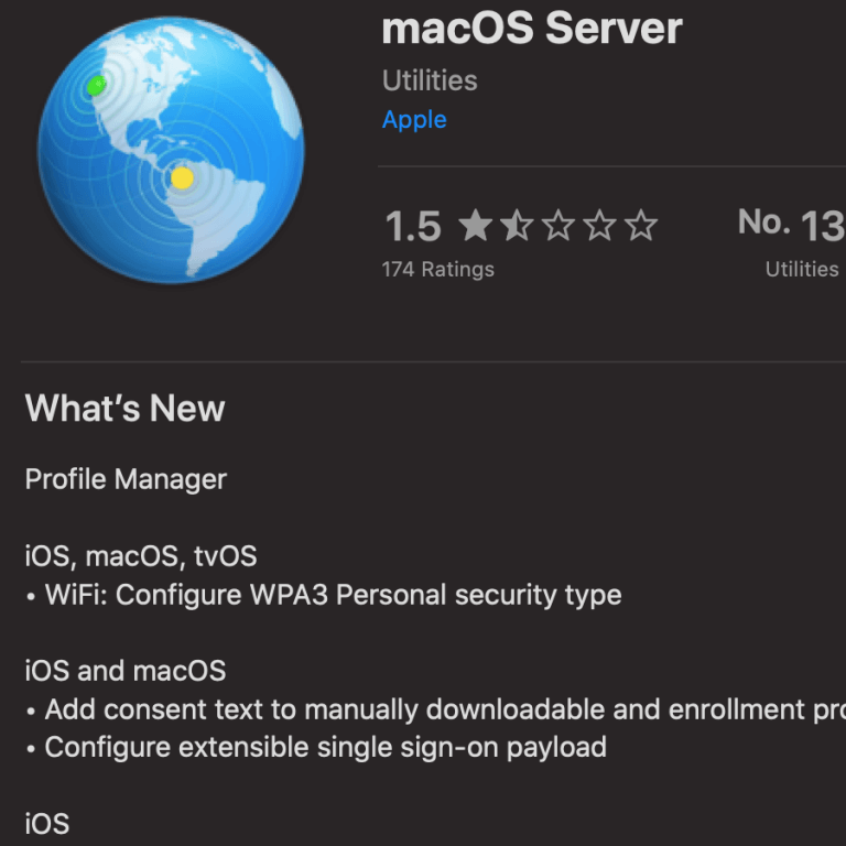 New versions of macOS Server and Configurator 2