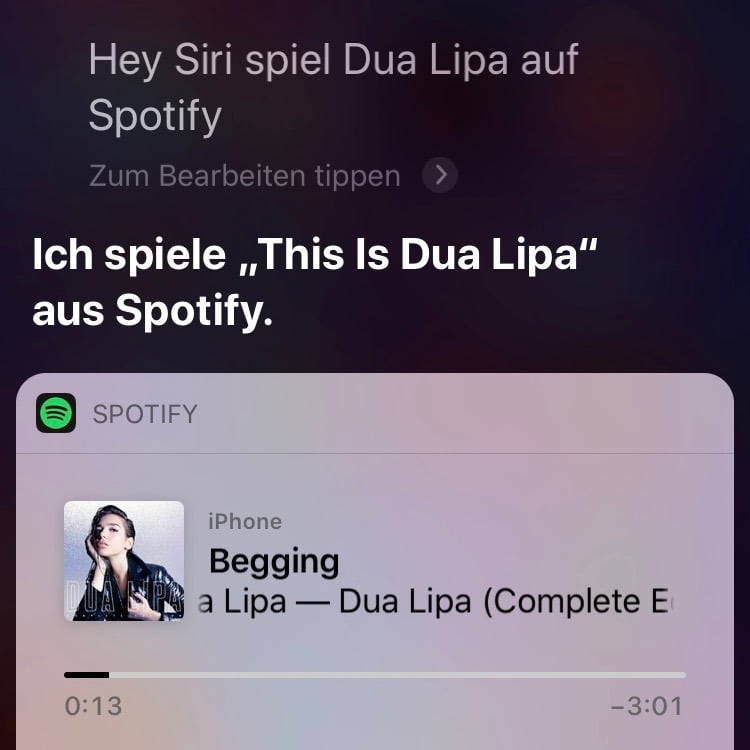 iOS: Spotify can now be controlled via Siri on the iPhone and iPad