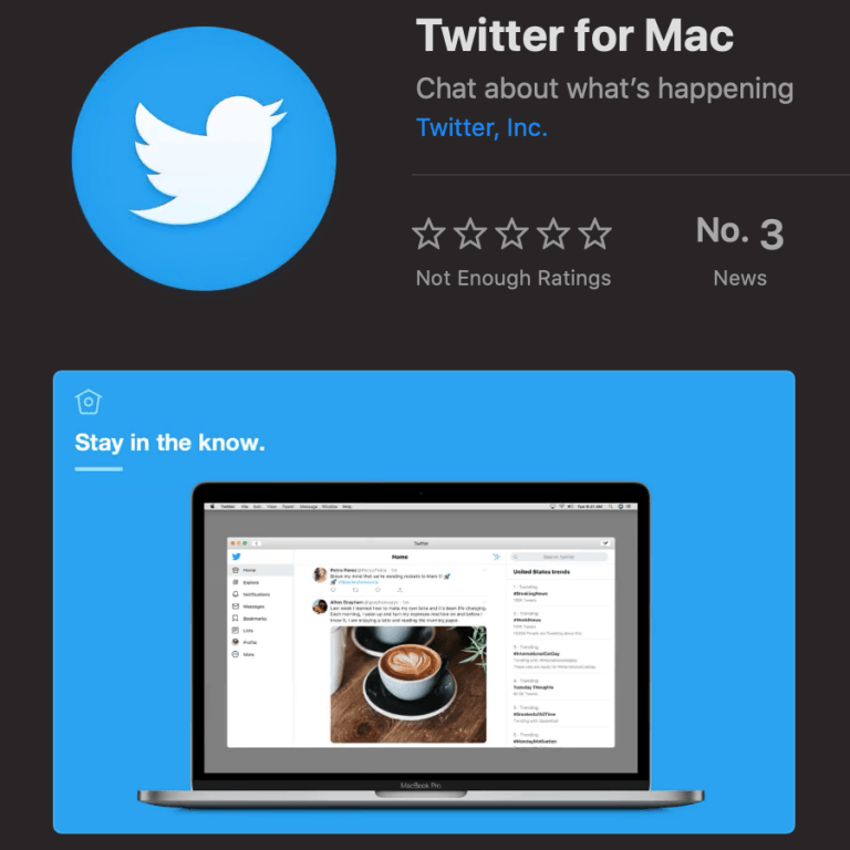 Official Twitter App now as Catalyst App on macOS Catalina