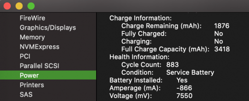 Macos Battery Information