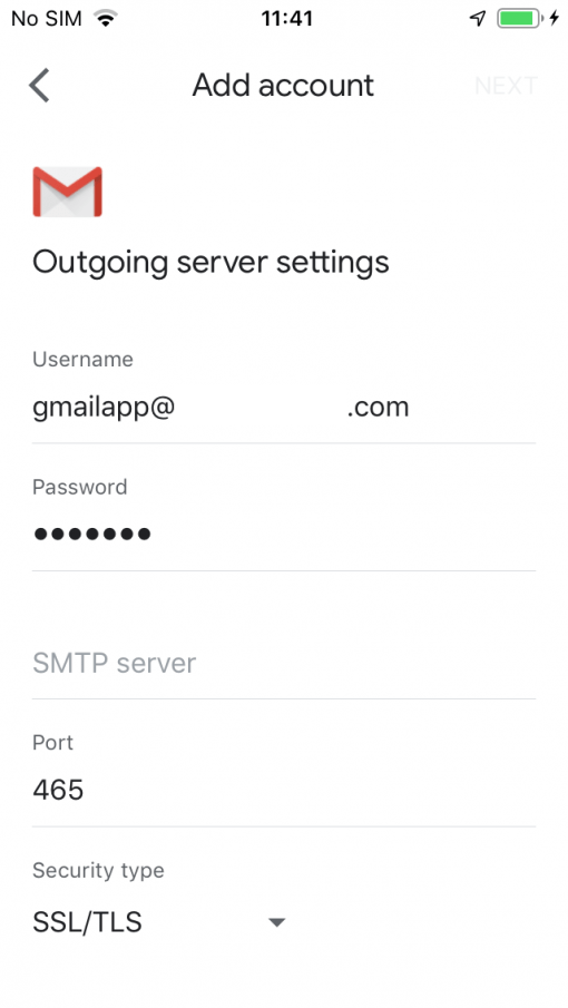 Gmail App Ios Outgoing Server