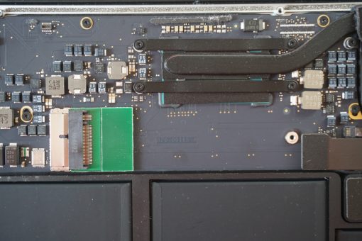 MacBook Air with M.2 SSD Adapter