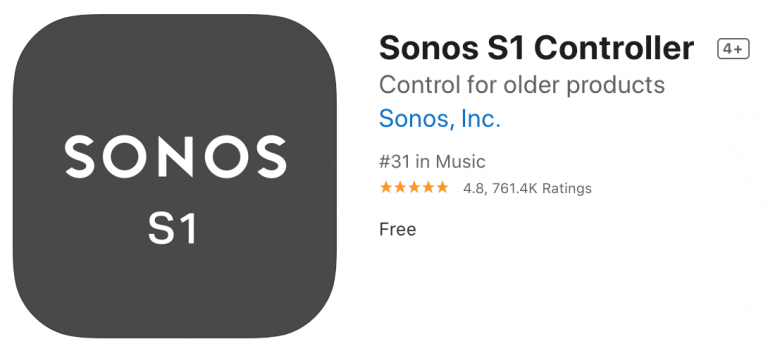Sonos: System Separation and Two Apps for Old and New Devices