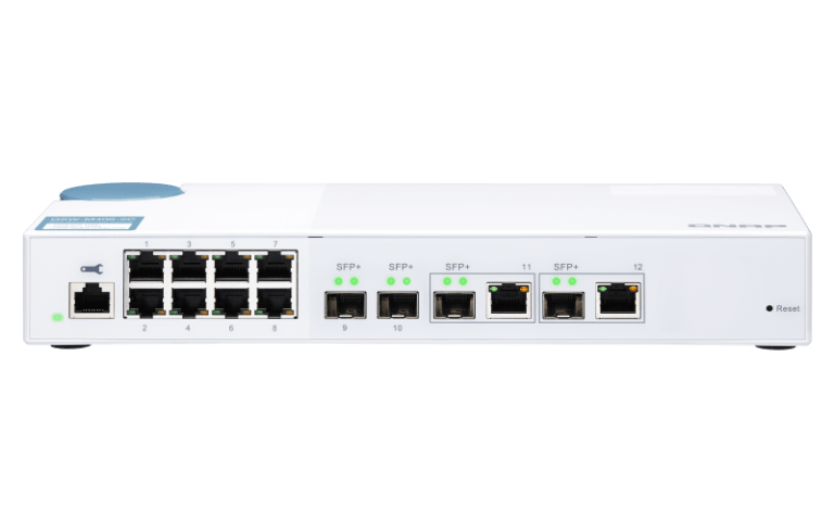 10 Gbit/s switches with SFP+ and 2.5, 5, 10 Gbit RJ45 ports from Qnap