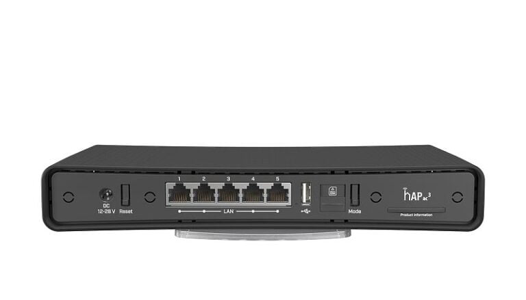MikroTik hAP ac3 Gigabit LTE Router with RouterOS