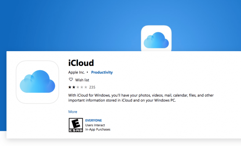 iCloud for Windows 10 with new security updates