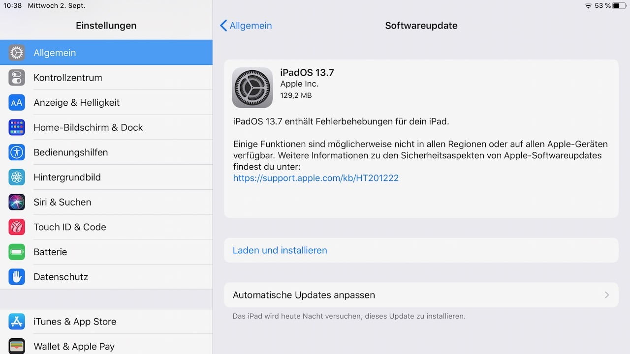 apple security update ios 13