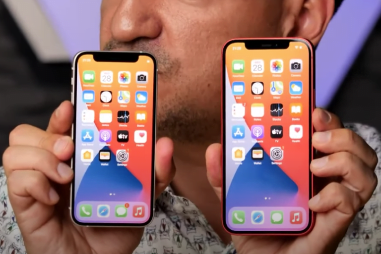 First video with size comparison of the iPhone 12 mini