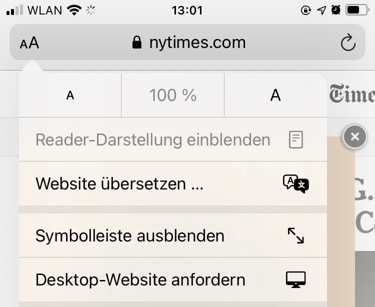 Translate web pages with Safari in iOS 14