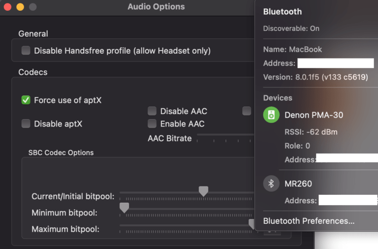 Activate aptX on macOS 11 Big Sur again