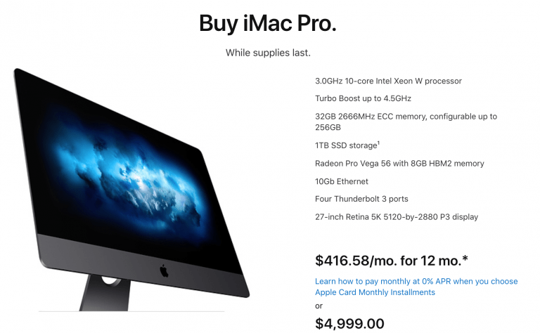 iMac Pro is discontinued
