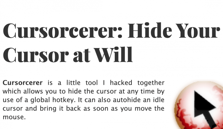 macOS: How to hide mouse cursor