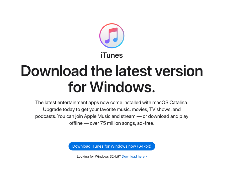 itunes download for windows latest version