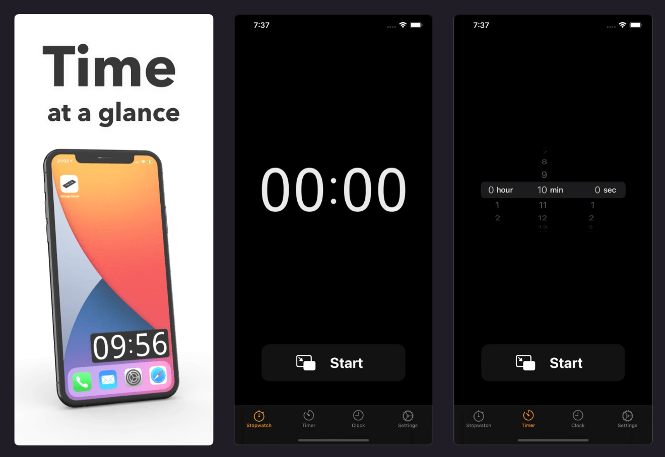 Hovertimer iOS