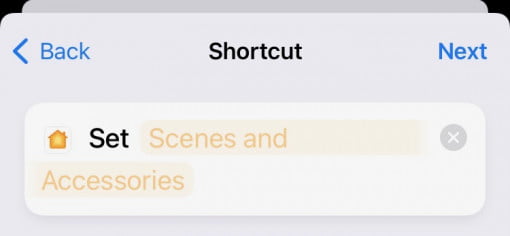 HomeKit shortcut delete suggestion