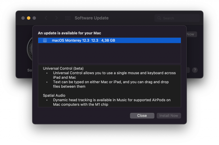 Universal Control for macOS and iPad OS, update for Apple TV 3