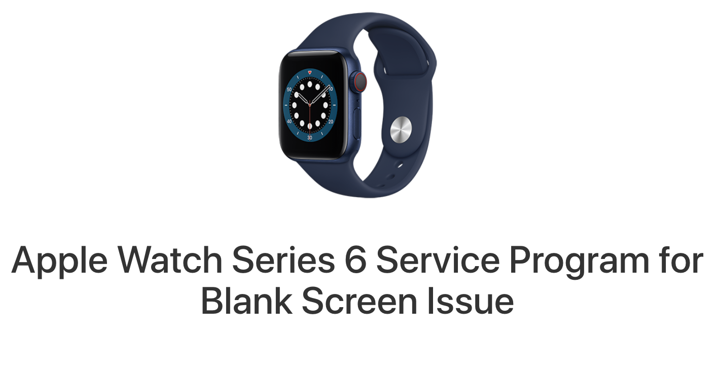 Apple Watch Service program