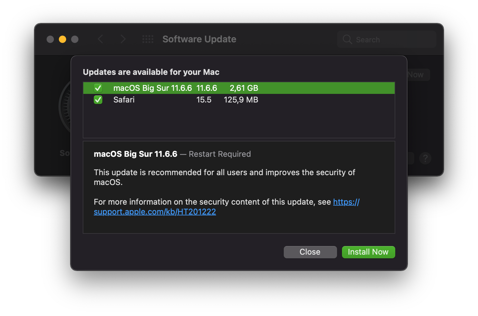 macOS 11.6.6