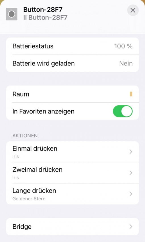 Aqara Button in HomeKit