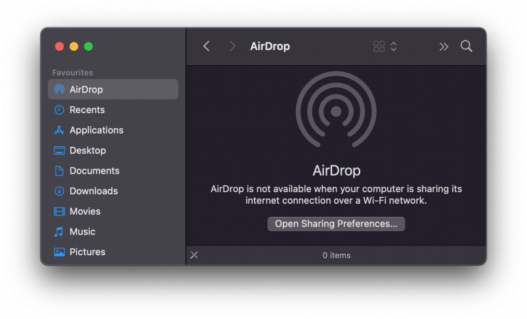 Tools: Activate AirDrop via MacBook Notch