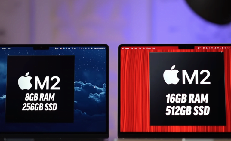 M2 MacBook Air with 512 GB SSD is significantly faster