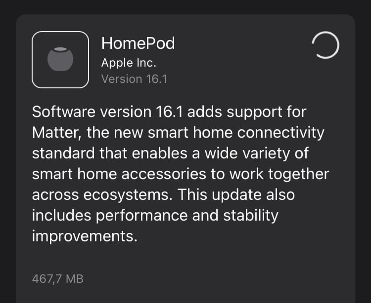 HomePod Software 16.1